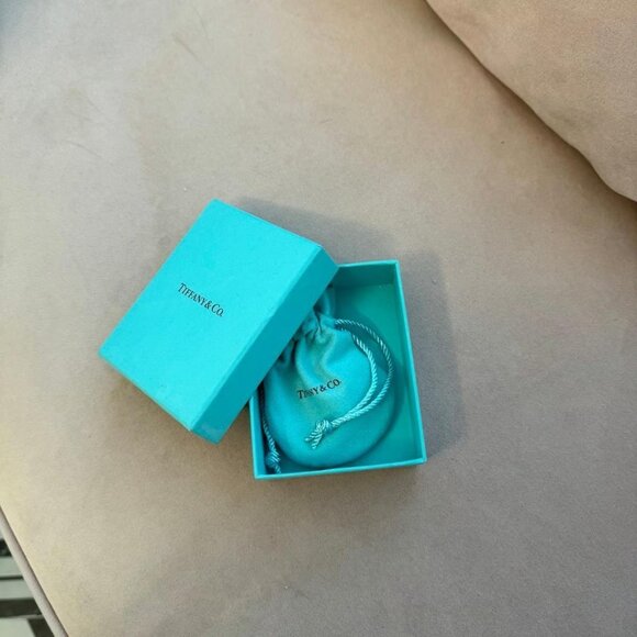 Tiffany & Co. Silver Heart Stud Earrings - Picture 3 of 4